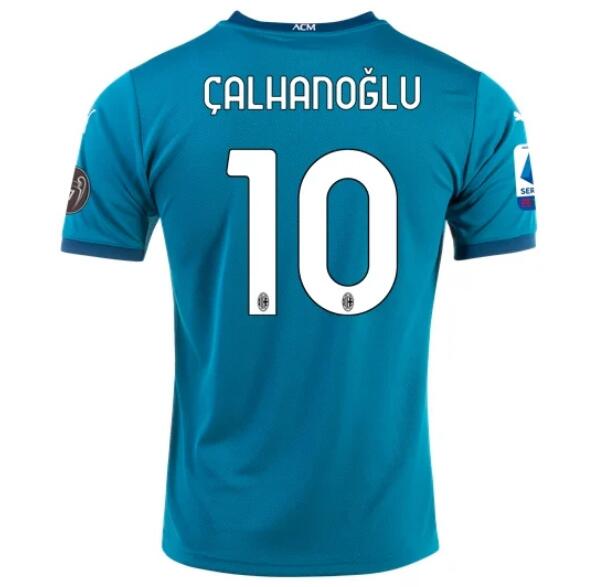 AC Milan Football Kit Third Soccer Jersey HAKAN ÇALHANOĞLU #10 2020/21